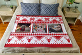 The Red Christmas Sweater: Personalized Throw