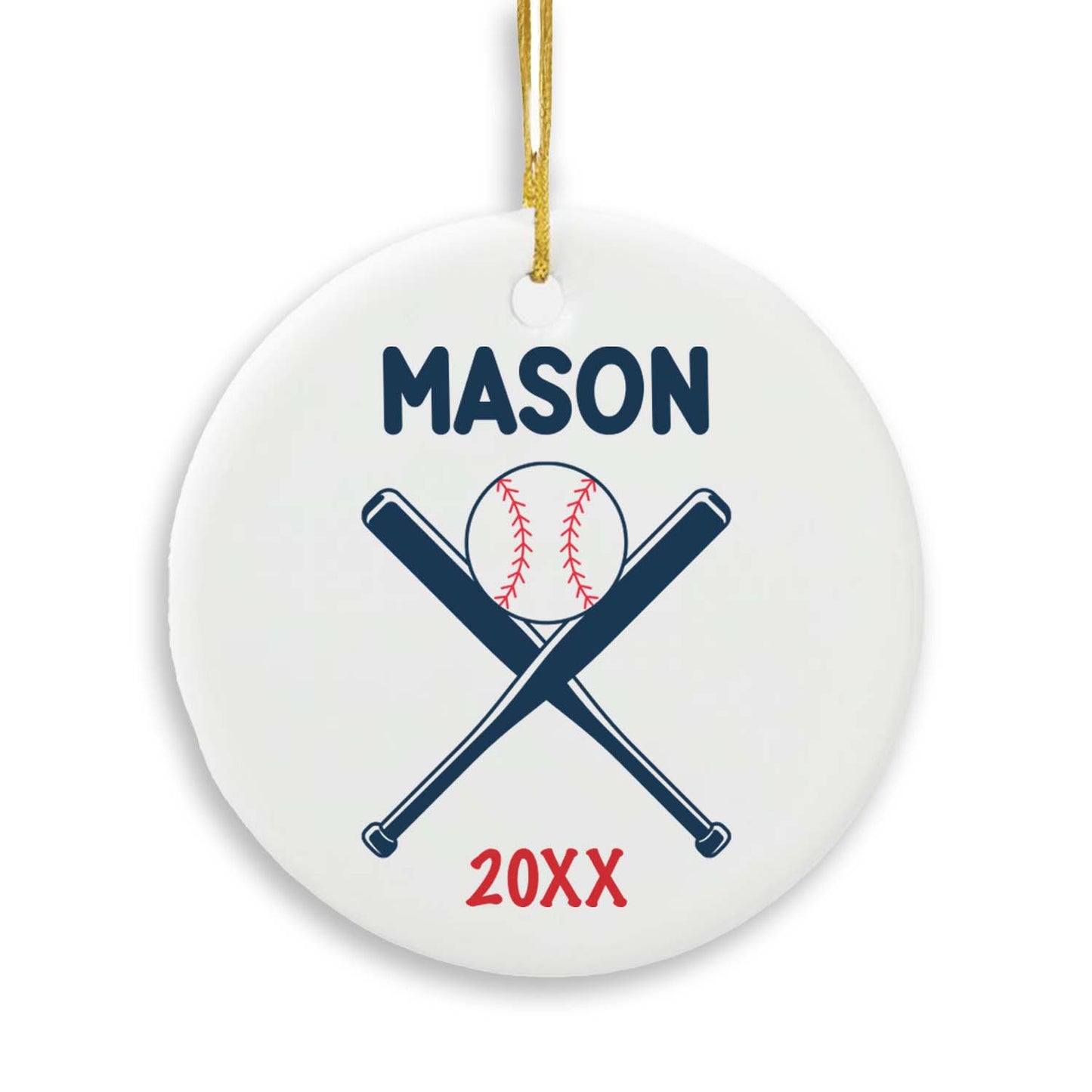 Baseball Christmas Ornament