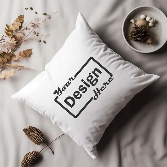 Personalized Microfiber Throw Pillow Blown and Sewn