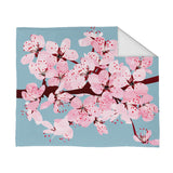 Cherry Blossoms Plush Throw (50” x 60”)