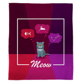 Cats and Kittens Plush Throws (50” x 60”)