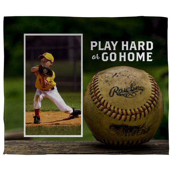 Play Hard Baseball 100% Polyester Rally Towel (15” x 18”)