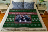 A Needlepoint Christmas: Personalized Throw Blanket