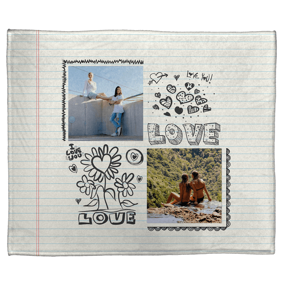 Love Notes: Plush Throw (50” x 60”)