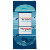 Whale, Hello There!  Medium Beach Towel (28” x 58”)