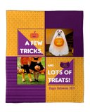Personalized Halloween Photo Throw Blankets - Trick or Treat!
