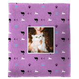Love Cats - A Plush Pet Blanket  (50” x 60”)