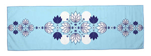 Circling Lotus  - Yoga Cooling Towel (34” x 11”)