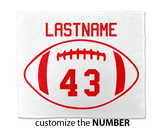 Personalized Football Rally Towel