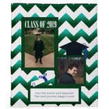A Vibrant Future, Personalized Graduation Plush Throw (50” x 60”)