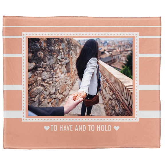 To Have And To Hold Plush Throw (50” x 60”)