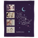 To The Moon & Back - Baby Throw Blanket (50” x 60”)